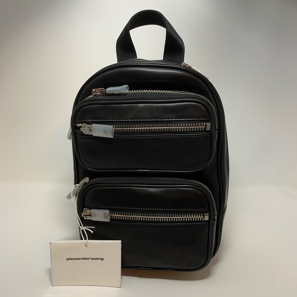 Alexander Wang Attica Black Leather Backpack